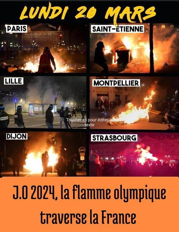 Madame #AnneHidalgo, ... en attendant #Paris2024 la #FlammeOlympique prend de l' #avance et traverse #déjà la #France ...