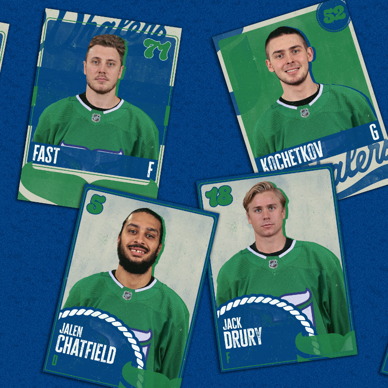 Canes's tweet photo. Going retro 🟢🔵
