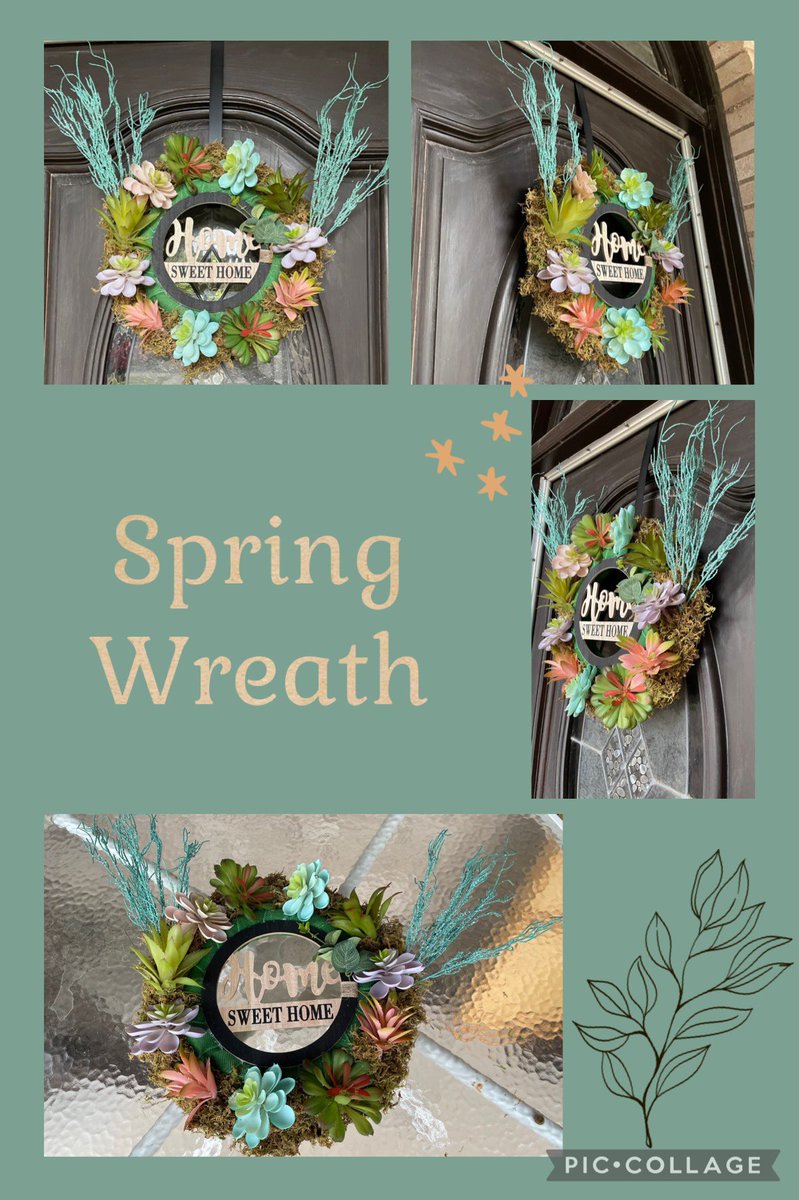 #dollartreediy #springwreath #succulents #creativeoutlet