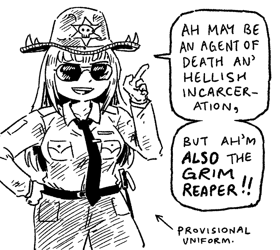 hell yeah Sheriff Calli's comin to town who's ready for Cop Comix!!!!!!! 🔥 #callillust 