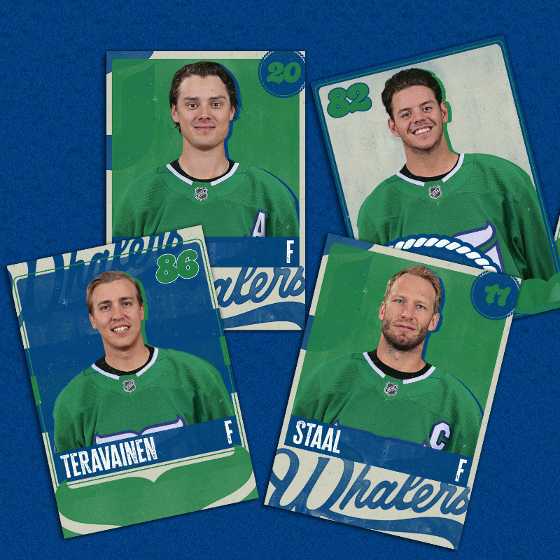 Canes's tweet photo. Going retro 🟢🔵