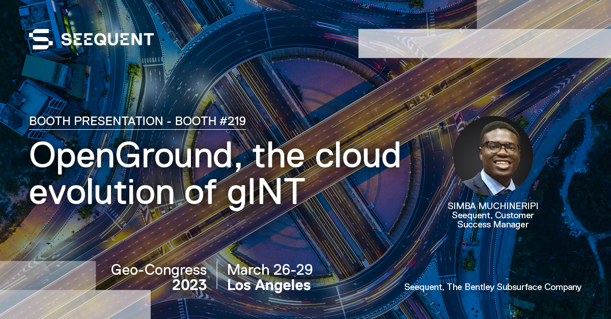 OpenGroundGIM's tweet image. Meet #OpenGround at Geo-Congress. We’ll be hosting an exciting series of presentations and demonstrations on-booth showcasing @Seequent&apos;s latest solutions for Civil infrastructure projects.

@ASCETweets 

#GeotechnicalEngineering #SustainableInfrastructure #GeoCongress2023