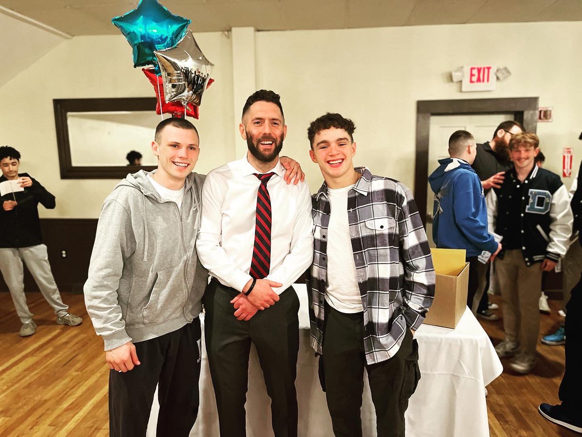 TyngWrestling's tweet photo. Friday we celebrated our season with our year end banquet at The Village Inn. We're so proud of the progress that our student-athletes made all season. Congrats to our award winners....

MVP - Brock Desmarais
Coaches Award - Nick Nicosia
Most Improved - Spencer Teneriello https://t.co/zAdCNbDyK2