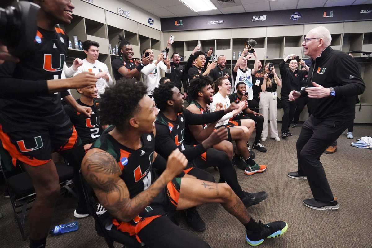 MIAMI MADNESS CONTINUES

Miami is the *only* school with BOTH basketball teams in the Elite 8.

#GoCanes