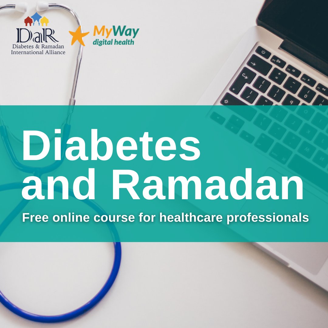 KirkleesHCP's tweet photo. If you're a healthcare professional, this free online course will help you support your patients with diabetes during #Ramadan. 

Learn about the health risks and principles of medication adjustment to help avoid fasting-associated diabetes complications. https://t.co/aQ7HCUpvev https://t.co/tVuEymcyO0