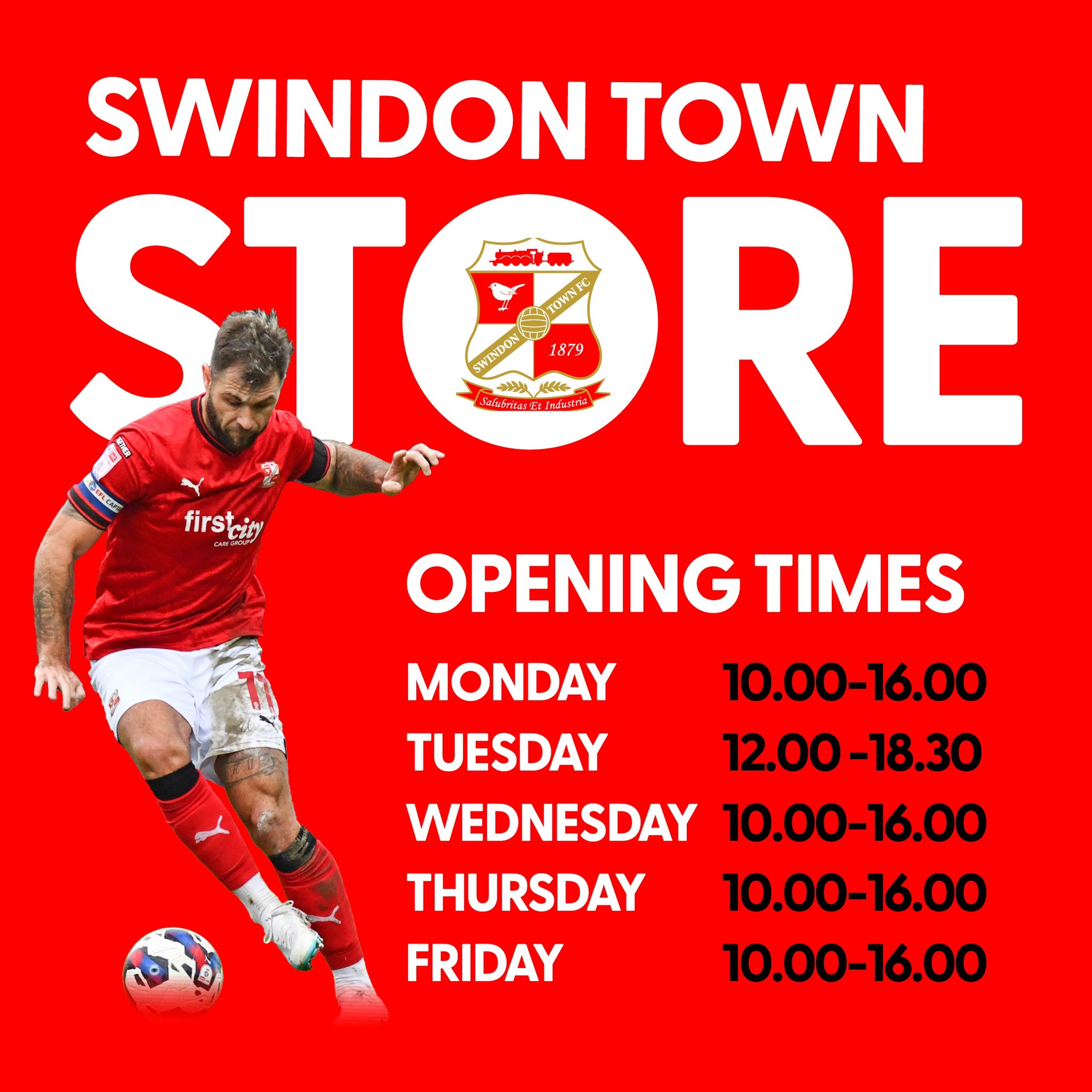 Swindon town hotsell football shop