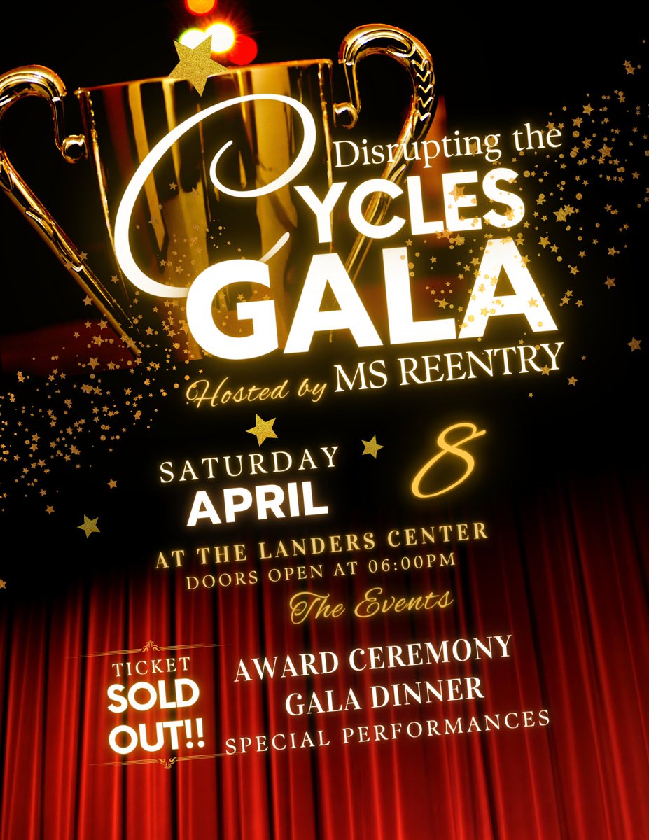 It's not every day when you will hear someone say they are celebrating a formerly incarcerated person, which is why I take pride in our Disrupting the Cycles Gala.  This is #msreentry.

#secondchances #gala #awards #formerlyincarcerated #mississippi #reentry #reentrymatters