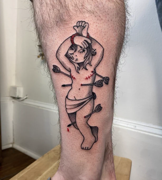 I'm frankee an NC based tattooer! I love drawing cute and funky guys!! I don't book on Twitter but I've got a link in my bio! 