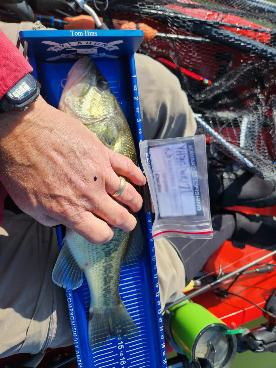 tdhins's tweet photo. Fished the Western Oklahoma Kayak Anglers first tourney and scored 75.75 all caught on Bagley crankbaits #TeamBagleyBaits. https://t.co/w51z8z2iLy