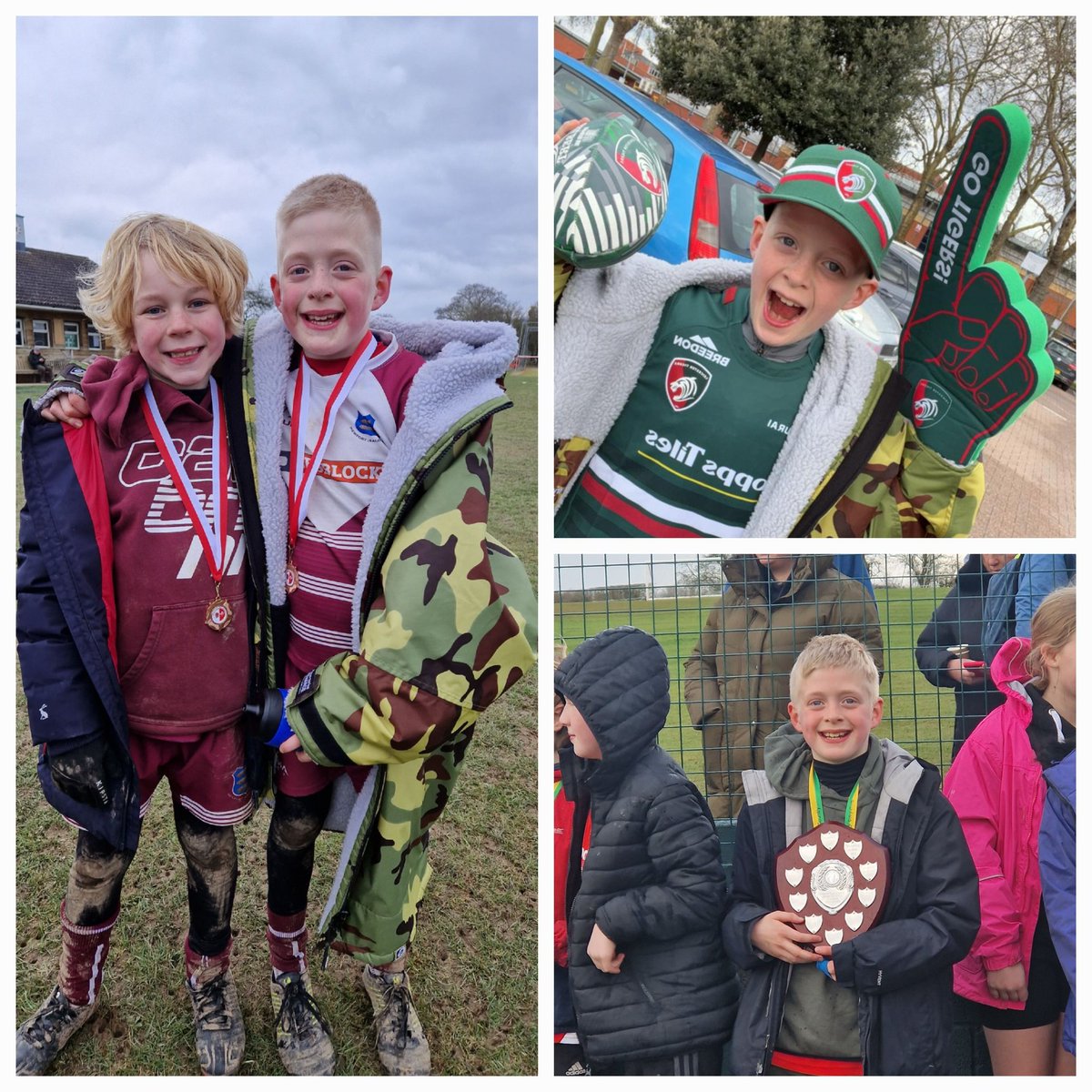 SarahNash3's tweet photo. A great sport filled weekend! A first place at cross country Friday afternoon with @MoorfieldPrim Saturday big win for @LeicesterTigers and Sunday a full day of great festival rugby with  @NewportSalopRFC at @Luctonians https://t.co/LT37584m49
