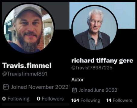 🦘FAKE ACCOUNTS UPDATE‼️🥳

SUSPENDED
❌@Travisfimmel891
❌<a href="/FimmelTravis07/">Travis Fimmel</a>
❌@Travisf54975791
❌@TravisF73936556
❌@Travisfimmel23e
❌@TravisF50217654
❌@TravisF14175271
 
DELETED
❌@Travisf78987225
❌@Travisf89467689
❌@TravisF50749991

#TravisFimmel
#BlackSnow
#Travla