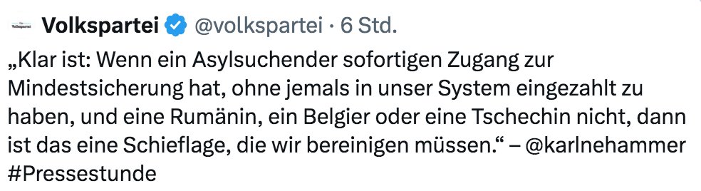 Asylsuchende haben KEINEN Zugang zur Mindestsicherung.
Wie dumm muss man als Kanzler sein,  so etwas nicht zu wissen? Wie deppert muss man als Social-Media-Team einer Partei sein, so einen Schwachsinn auch noch zu publizieren?