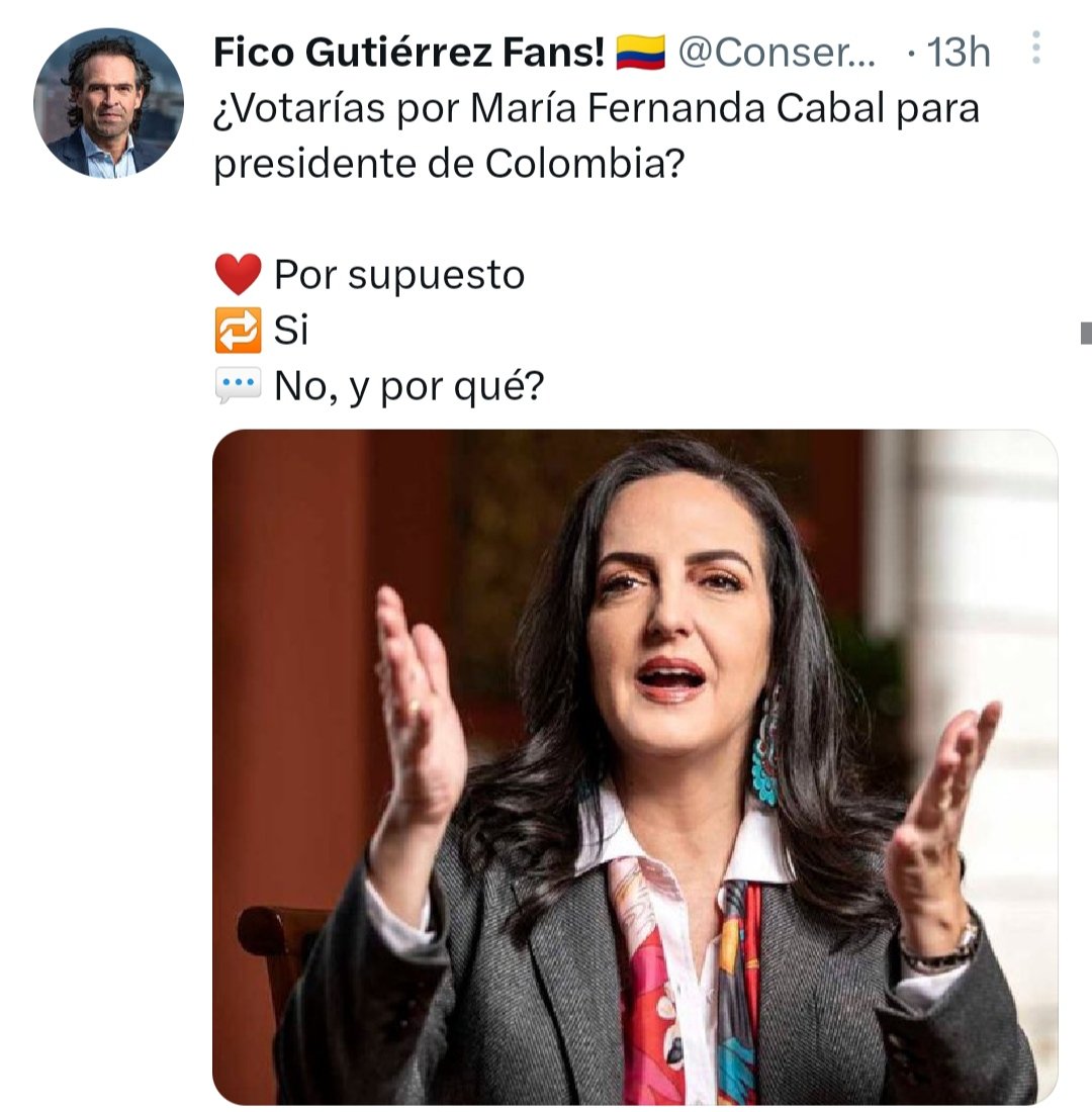 Yooo, la BOTARÍA. Desvirtuemos esta estupidez gente. ¿ Cuántos BOTARÍAN a María Fernanda Cabal?