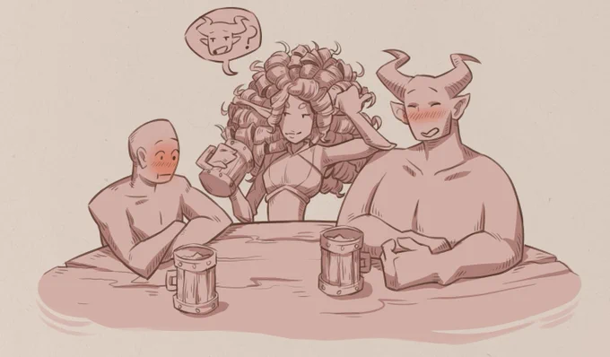 some of the art I did for friday's pointy hat video  