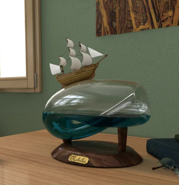 Très joli bateau dans une bouteille.