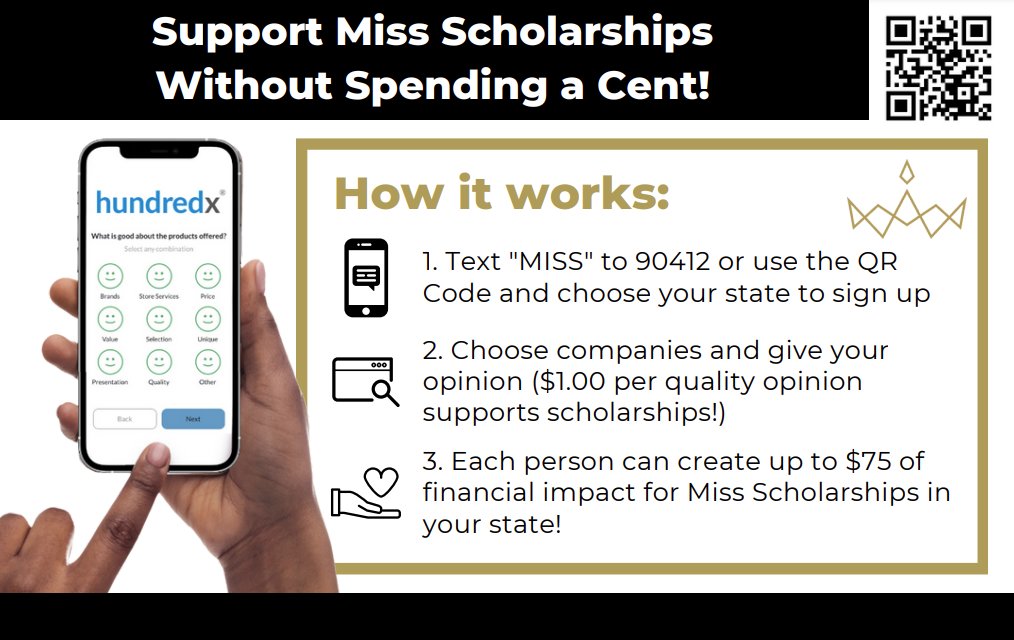 PLEASE HELP! If you are on your phone all the time (and we know you are), please sign up to take surveys about the products, services, and businesses you love.  You'll be helping us raise money for the Miss Gastonia scholarship fund. Every survey = $1, and every dollar adds up!