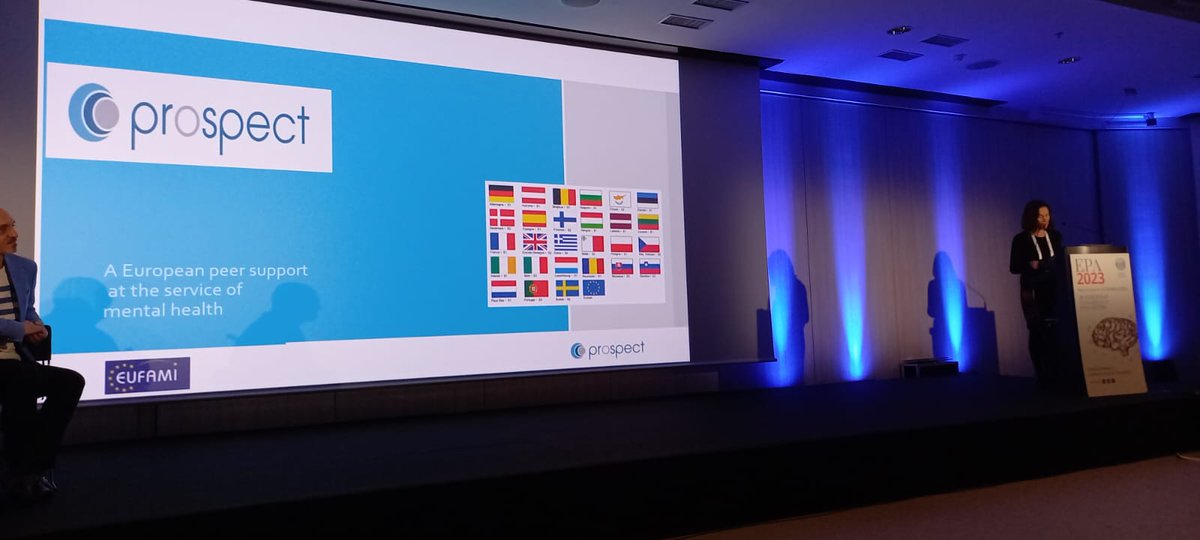 "The Prospect Training Programme for Families&amp;Friends by EUFAMI: a peer-to-peer experience at the service of #mentalhealth" is presented at the EPA-GAMIAN-EUFAMI Joint Symposium by EUFAMI's Board Director, Ms Emmanuelle Rémond (UNAFAM), at the #EPA2023 Congress in Paris, France.