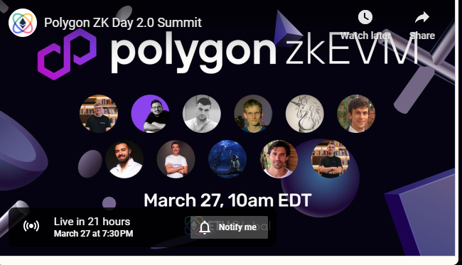 GuyMatic's tweet photo. #Polygon#zkEVM will live in 21 Hours .. 
$ETH $MATIC 
Countdown begins .. https://t.co/EcWT7jaeTu