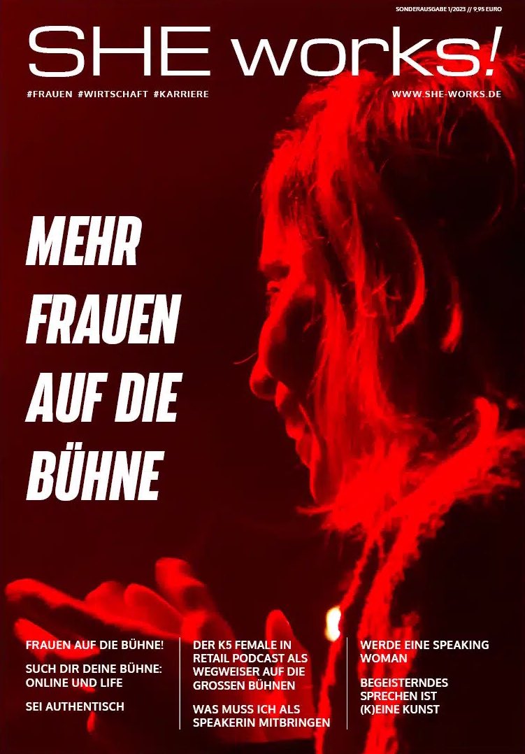 Unser Sonderheft „Mehr Frauen auf die Bühne“ - jetzt kostenlos auf unserer Website lesen! 🤩