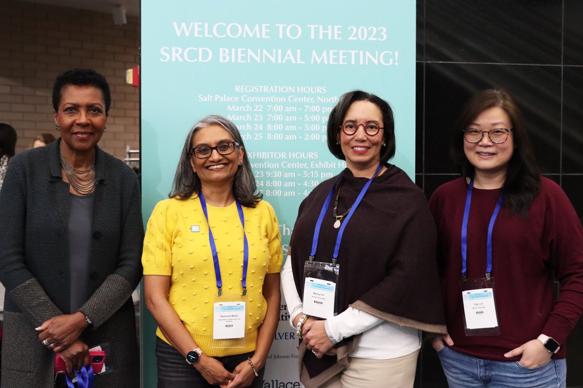 Society for Research in Child Development (@srcdtweets) on Twitter photo Thank you to the #SRCD23 co-chairs Rashmita Mistry and @gigi_luk for organizing an immersive & insightful meeting. Thank you to <a href="/ProfNancyHill/">Nancy E. Hill</a> for her work as SRCD President and welcome our new President Vonnie McLoyd! We hope you had great time and safe travels! See you in 2025! Thank you to the #SRCD23 co-chairs Rashmita Mistry and @gigi_luk for organizing an immersive & insightful meeting. Thank you to <a href="/ProfNancyHill/">Nancy E. Hill</a> for her work as SRCD President and welcome our new President Vonnie McLoyd! We hope you had great time and safe travels! See you in 2025!