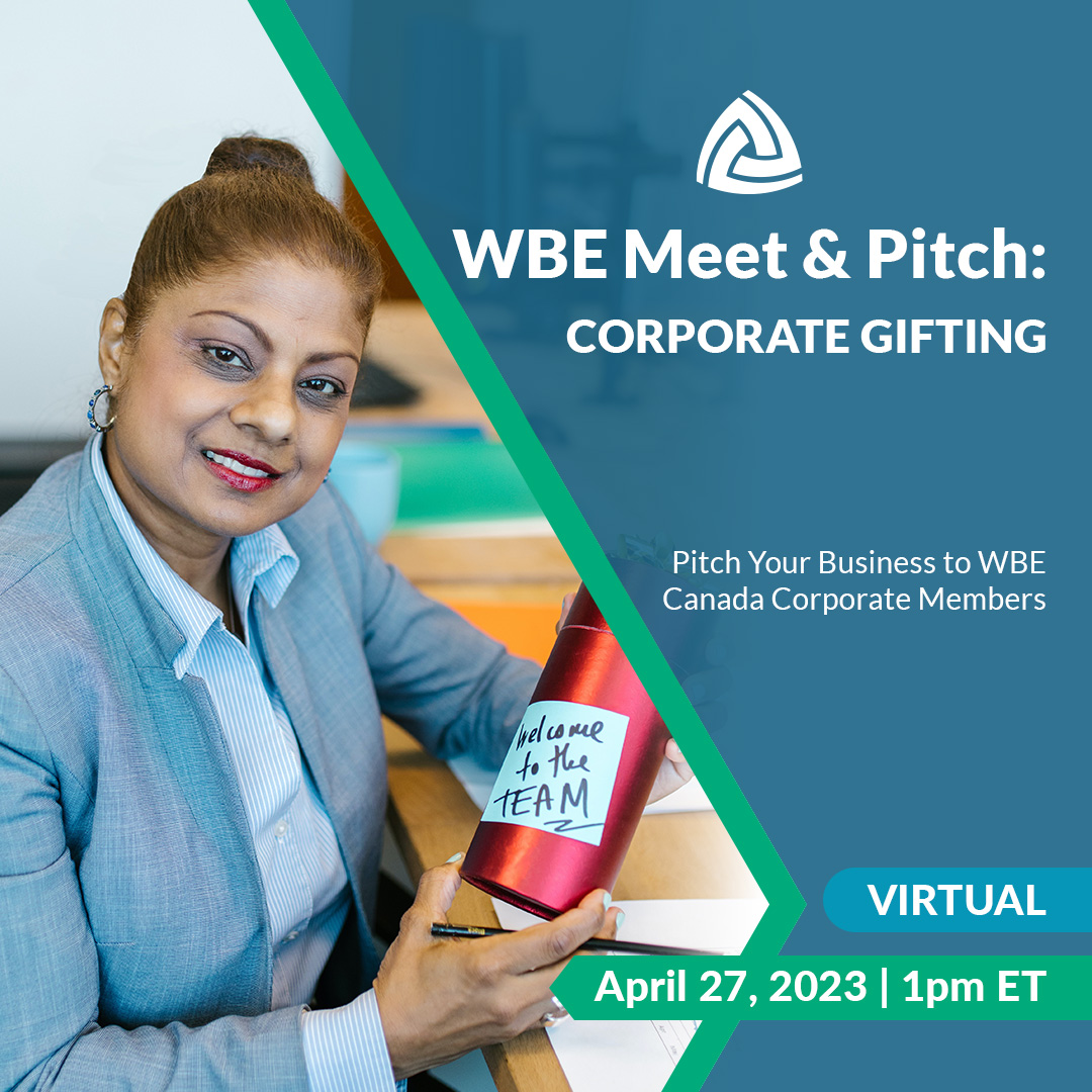 WBECanada's tweet photo. Attention #womenownedbusinesses in the #CorporateGifting category! As a #CertifiedWBE, this is your chance to showcase your capabilities & products in a #businesspitch to corporate buyers in a targeted & efficient manner. INVITATION ONLY.
Learn more here: https://t.co/VqhS89FCkb https://t.co/FTgDKSBT1p