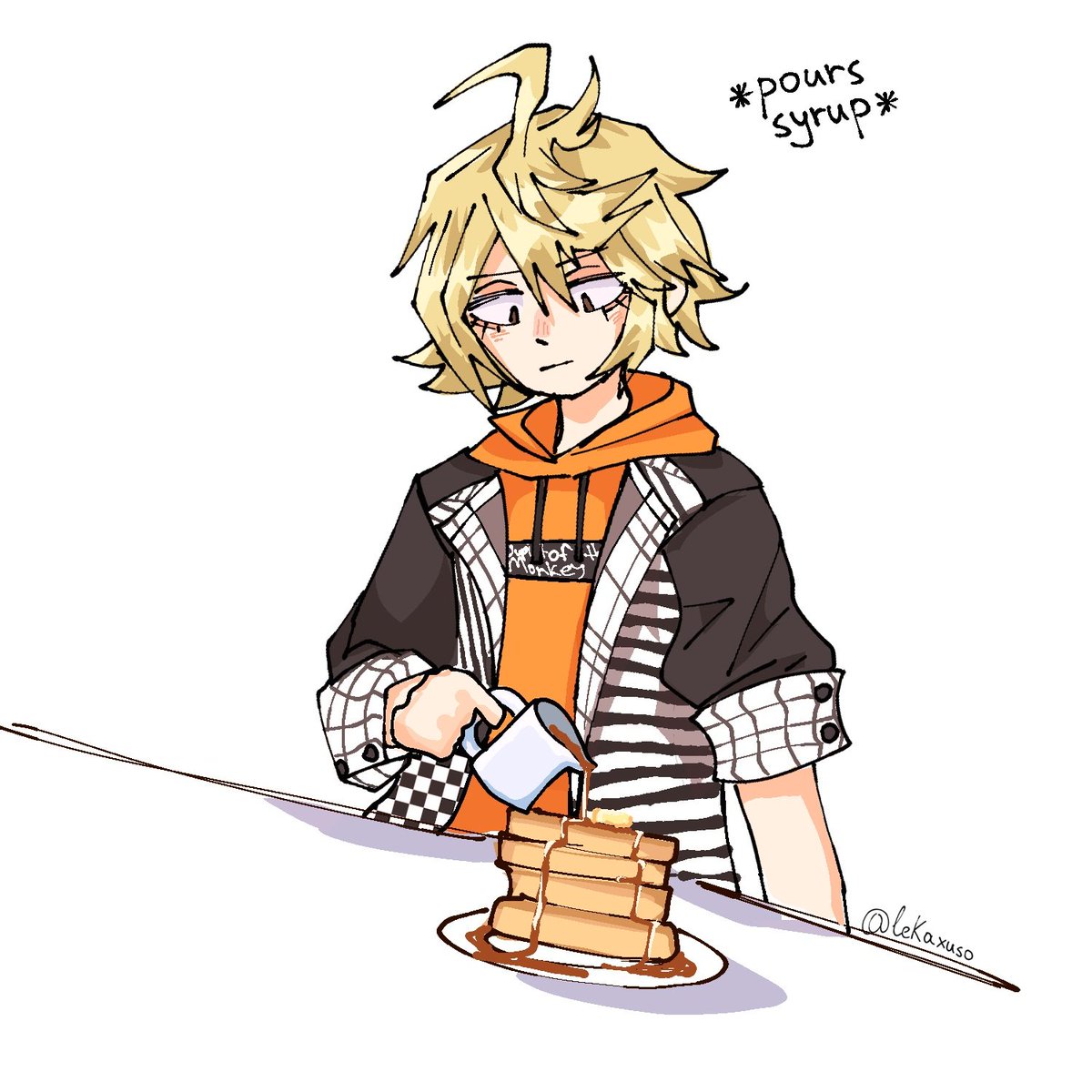lekaxuso's tweet image. look this is so stupid but i found this meme on tiktok and immediately thought of them
#neotwewy #rindo #fret