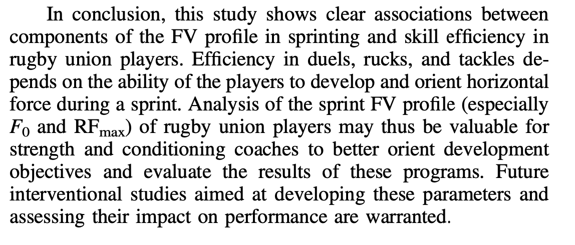 🚨 NEW PAPER 🚨 <a href="/IJSPPjournal/">Int'l Journal of Sports Physiology and Performance</a> <a href="/LIBM_lab/">LIBM</a> 
Higher IN-GAME off/def efficiency in duels, rucks, tackle in Pro 🏉is associated with⚡️🏃‍♂️acceleration hzt force capability⏩🤜🏻 assessed during linear sprint test🤝🧐🔄
📄requests👇
tinyurl.com/584vubmr
Or via my website contact📧