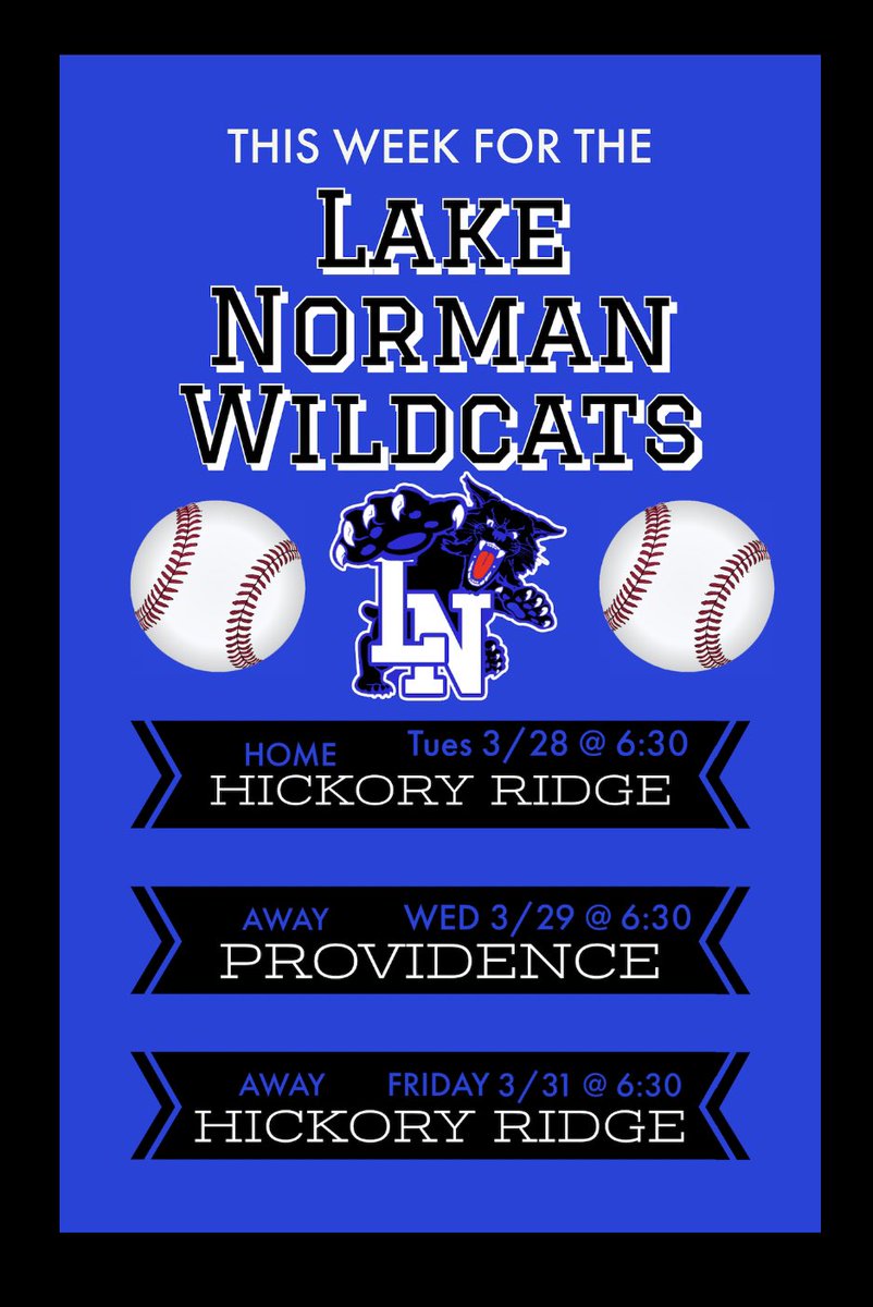 Lake Norman Baseball (@lnhsbaseball9) on Twitter photo 2 Big Conference Games this week! Come out and support your Wildcats! @LNHS_Athletics <a href="/Gm4Sports/">Greater Metro 4 Conference</a> <a href="/LNWildcatsAth/">Lake Norman Athletics</a> <a href="/mooresvilletrib/">Mooresville Tribune</a> 2 Big Conference Games this week! Come out and support your Wildcats! @LNHS_Athletics <a href="/Gm4Sports/">Greater Metro 4 Conference</a> <a href="/LNWildcatsAth/">Lake Norman Athletics</a> <a href="/mooresvilletrib/">Mooresville Tribune</a>