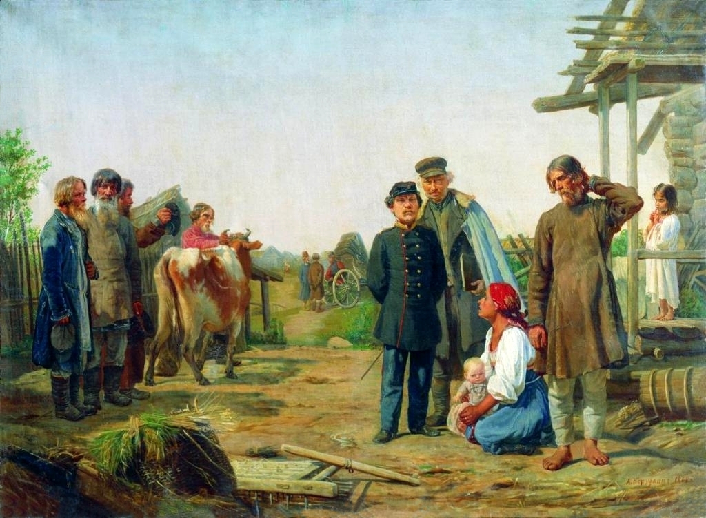 Collecting Arrears, 1868 #alexeikorzukhin #korzukhin wikiart.org/en/aleksey-iva…