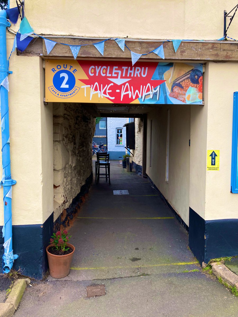 Exeter is home to the UK's first cycle-thru take-away, Route 2 in Topsham. #Exeter #Devon #UK #cycling #bikes #green #eco #environmental