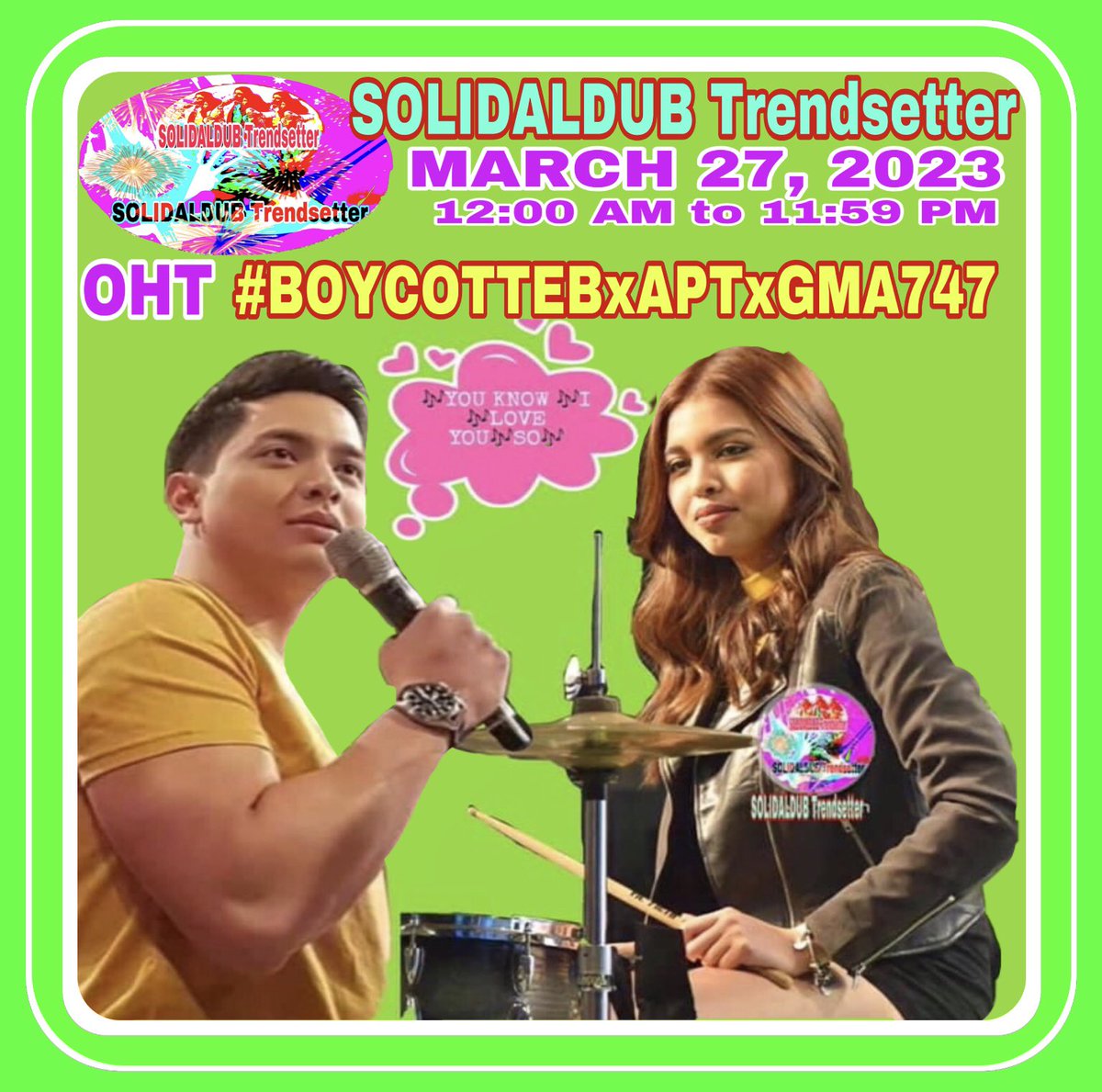 Even with d tremendous obstacles faced, TBADN will continue d fight til everyone involved in d zarsuela acknowledges d TRUTH about ALDUB &amp; ALDUBNATION. We r a FANDOM - a FANMILY that vows 2 support, love &amp; protect ALDUB
#BOYCOTTEBxAPTxGMA747