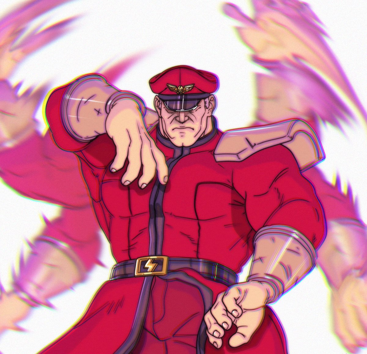 Shadanouk's tweet photo. "Spinning Deva"
I always thought the motion Bison makes with his arms in SFV looks odd... but it looks a lot cooler when drawn 😅
- Artwork by me ⚡️
#Bison #ベガ #Vega #MBison #dictator #StreetFighter #ストリートファイター #Shadaloo #Shadowlaw #Shadowloo https://t.co/AuAF8te8Qp