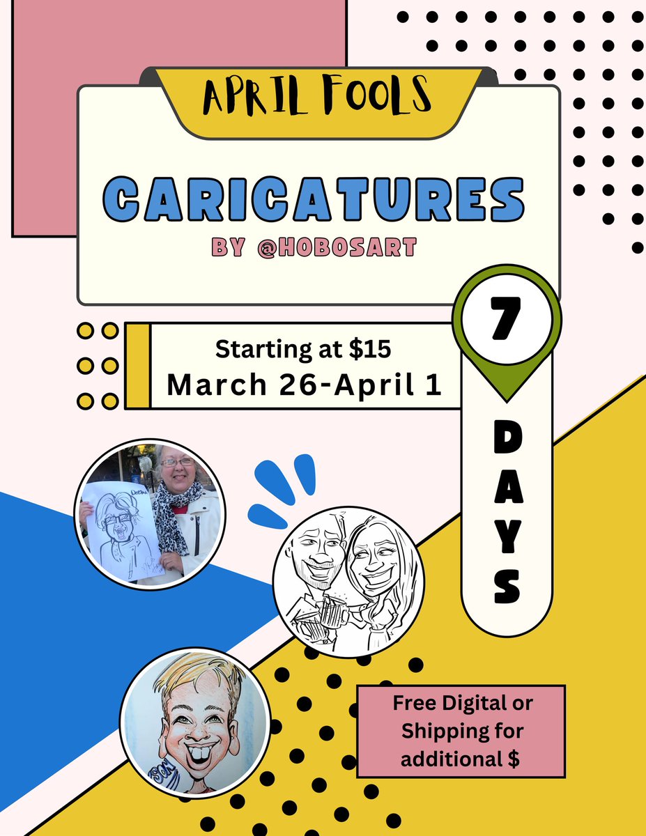 HobosART's tweet photo. Caricatures this week! https://t.co/WLOdgHyMMo