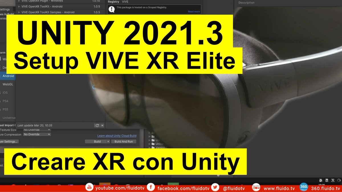 youtu.be/UiQb3raBQug

In questo video vediamo come fare il setup in Unity 2021.3 per creare un'esperienza XR con l'HTC Vive XR Elite. #htc #unity #unity20213 #unityxr #vivexr #vivexrelite #xrelite

bit.ly/3JNcmaF