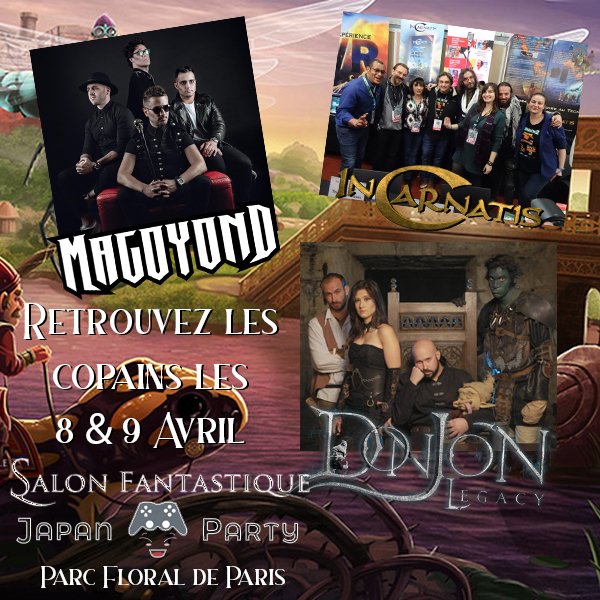 Dutsz_jdr (@ndutsz_off) on Twitter photo On se retrouve avec les Copains les 8 & 9 avril 2023 Pour le <a href="/SFantastique/">Salon Fantastique</a> et la <a href="/Japan_Party/">Japan Party</a>
Venez nous retrouvez ;) on va faire la fête entre le jeu <a href="/incarnatis/">InCarnatis, lecture augmentée</a> , la Communauté, la bonne musique <a href="/MAGOYOND/">MAGOYOND</a> et <a href="/DonJon_Legacy/">11 Création</a> et sa Web Série à mourir de rire :d
Que du bon On se retrouve avec les Copains les 8 & 9 avril 2023 Pour le <a href="/SFantastique/">Salon Fantastique</a> et la <a href="/Japan_Party/">Japan Party</a>
Venez nous retrouvez ;) on va faire la fête entre le jeu <a href="/incarnatis/">InCarnatis, lecture augmentée</a> , la Communauté, la bonne musique <a href="/MAGOYOND/">MAGOYOND</a> et <a href="/DonJon_Legacy/">11 Création</a> et sa Web Série à mourir de rire :d
Que du bon