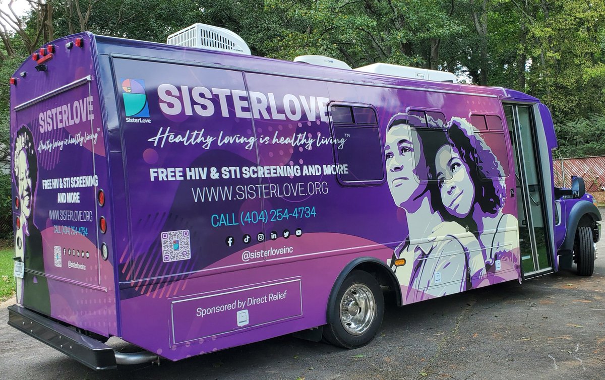 The HealthyLove Bus is on the move! 💕 #HealthyLoveBus #STItesting #HIVtesting #SexualHealth #reproductivejustice @SisterLoveInc @DirectRelief @EmoryCFAR @bcondoms @mylolatweet @OraQuickUS @EmoryNursing