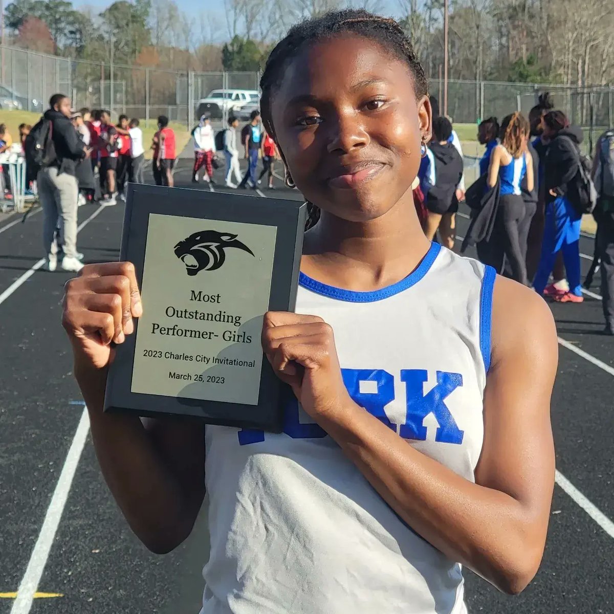 Congratulations to Ciarea Moore on her performance at the Charles City County HS Invitational yesterday. MIST OUTSTANDING PERFORMER (girls). <a href="/YorkFalcons/">York Falcon Sports</a>