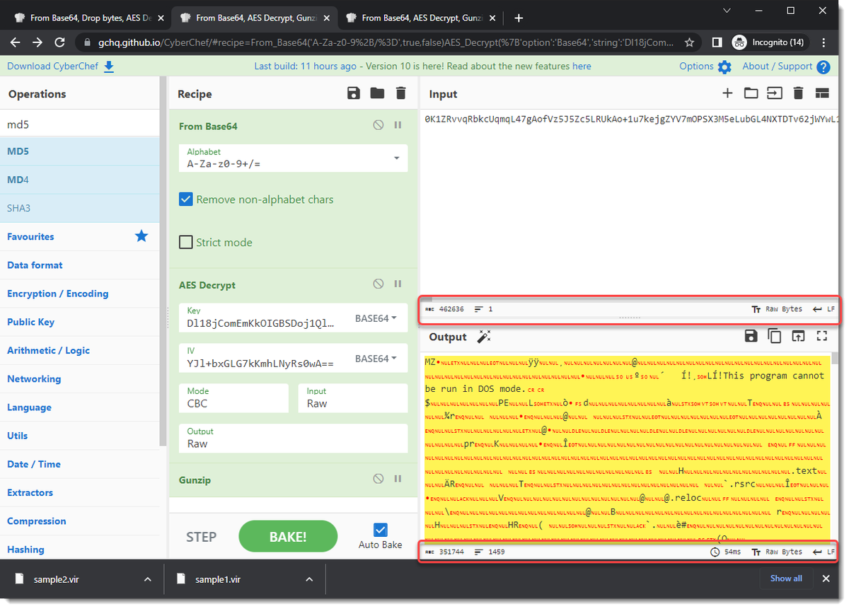 elhackernet's tweet photo. Disponible versión 10 de CyberChef, de la útil herramienta de conversión, codificación, análisis, etc, que permite realizar cientos de operaciones vía navegador web
https://t.co/XNW4E0dAHY https://t.co/dPEewRsLGc