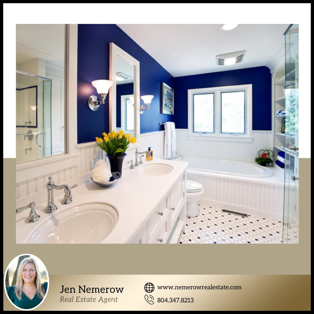 Real estate agents help clients get the most for their money, whether they are buying or selling. Generating buyer interest includes making recommendations. Making minor bathroom updates can result in a 102% return on investment. #realestate #realestateagent #nemerowrealestate