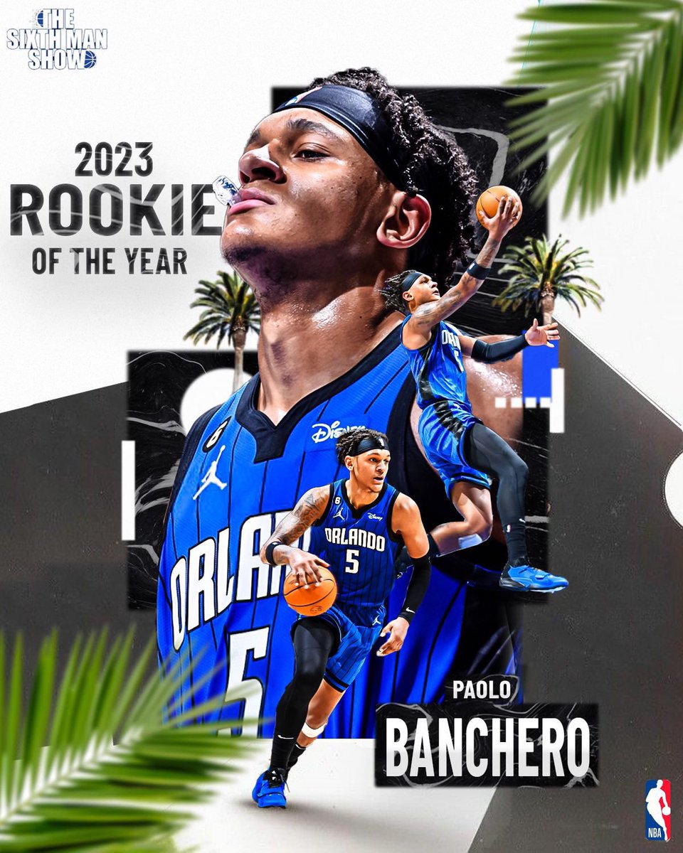 SixthManShow's tweet photo. Paolo. Him. Rookie of the Year.
(Retweet)
#MagicTogether https://t.co/qfiTTU4dot