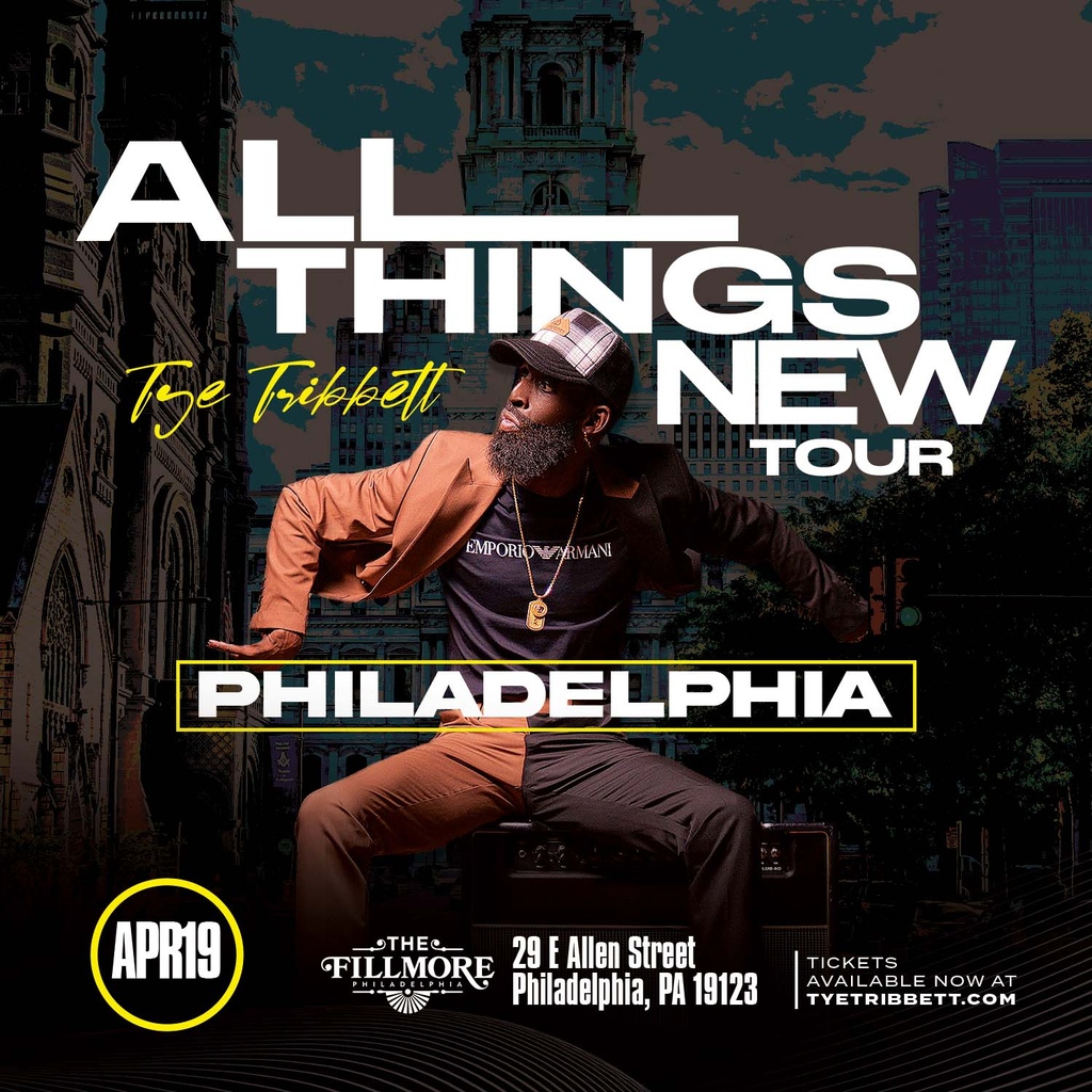 TyeTribbett's tweet photo. Don't miss these shows ORL, Philly, NY ‼️
We coming for you and we bringing the 🔥 🎶 🕺🏿

3/30 Orlando, FL⁠
4/19 Philadelphia, PA⁠
4/21 New York, NY⁠

Don't miss out...tickets 🎫 moving fast. 
Get yours at https://t.co/ojYZ7neriB https://t.co/XXdP72ITaD