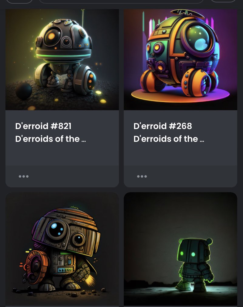 Shall we give away a Derroids NFT or two? 🤖🧀🧬🪂

Y’all know the usual drill….

Follow ya boy,

Hit the RT

Tag someone you don’t really want to win as you do, but it’s only fair.. 😂🤝

#NFTGiveaway #NFT #Giveaway