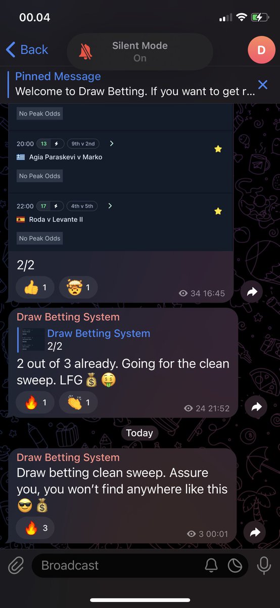 Draw Bet System tweet media