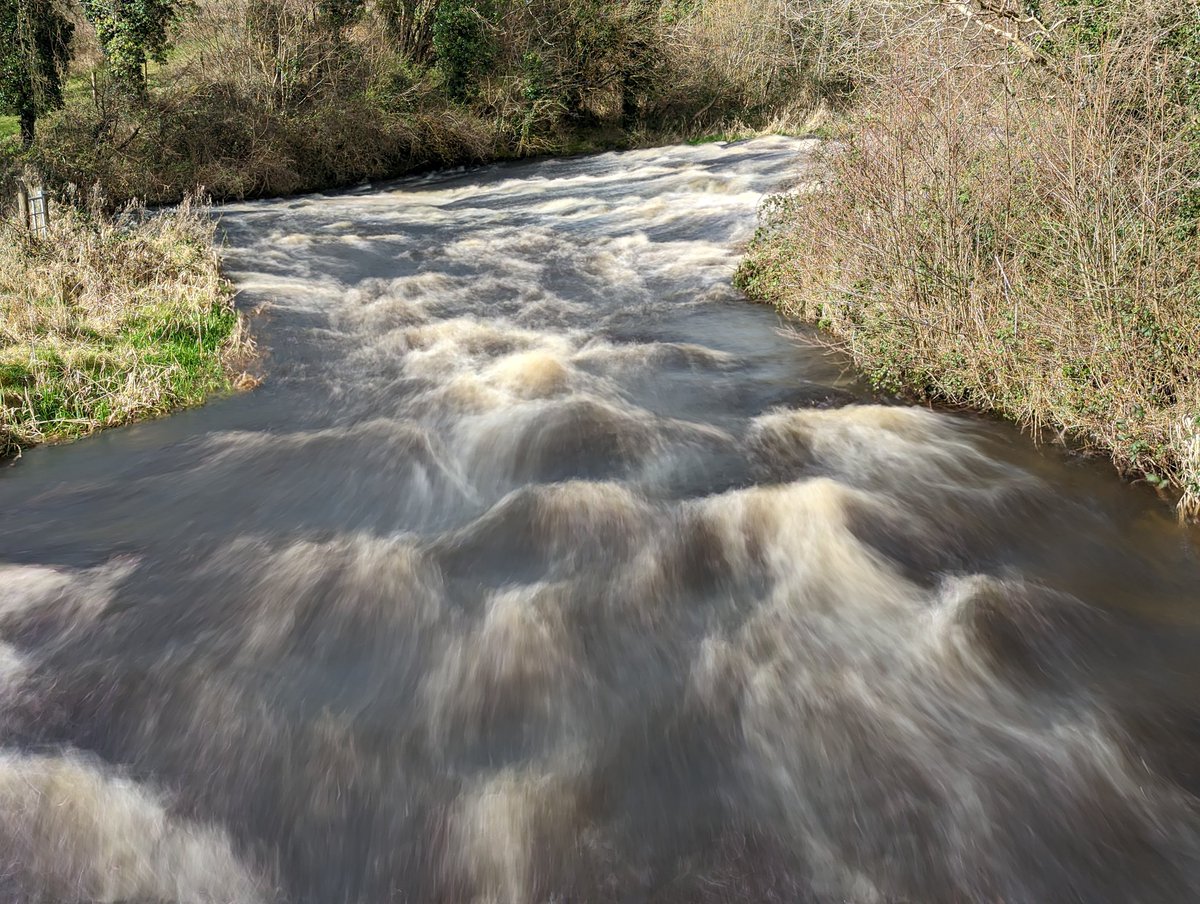 Castlebar River yesterday...