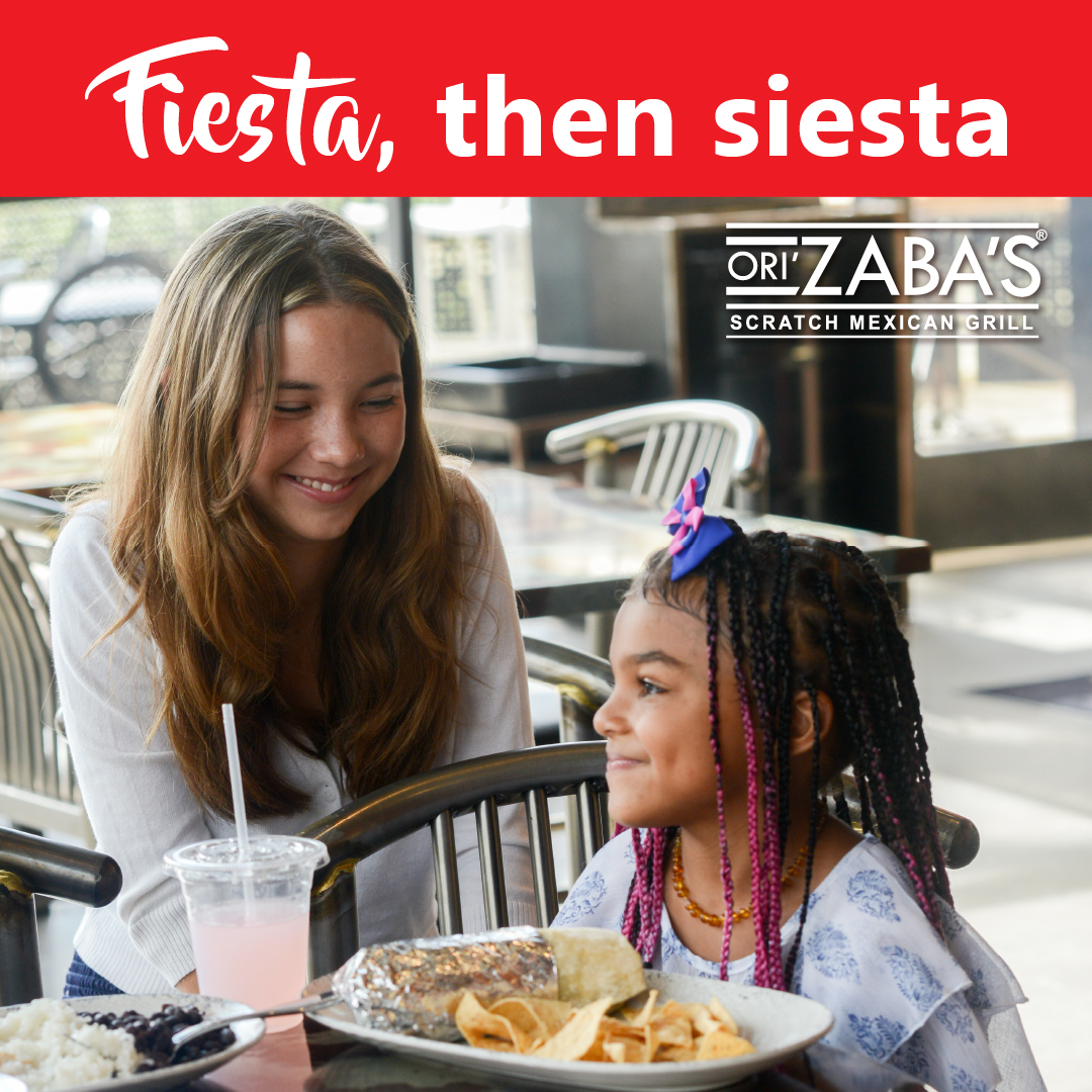 💃🏻Fiesta, then siesta. Make Ori'Zaba's your Sunday Fundays destination - kids 12 and under eat free with purchase of adult entree. 

#KidsEatFree #KidsEatHealthy #FamilySundays #SundayFunDay #HechoFresco #OriZabas