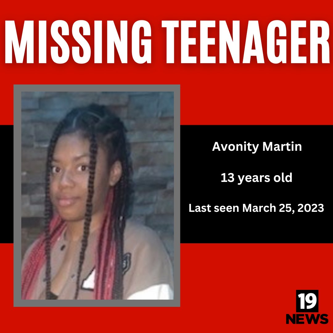 cleveland19news's tweet photo. PLEASE SHARE!! Cleveland police said 13-year-old Avonity Martin has gone missing after being last seen in the city's Glenville neighborhood. Anyone with information on her whereabouts has been asked to call the Cleveland Division of Police. https://t.co/AUR5vL4kiT https://t.co/fM0qxkdQzp