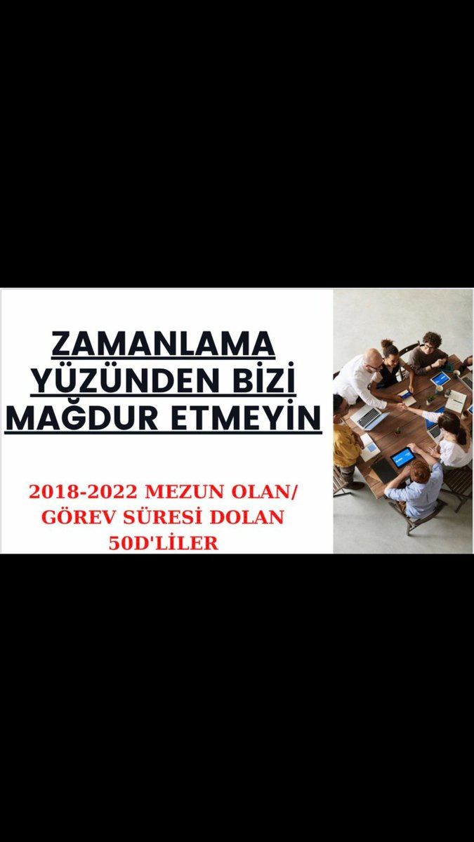 Yetişmiş binlerce bilim insanını öylece makus talihi ile başbaşa bırakılmamalı.#50dsorunuçözülmedi 2018 -22 mezun ve ilişiği kesilen tüm #50dsorunu yaşayanlar yasaya dahil edilmeli,asıl mağdurları görmezden gelmeyiniz.Adalet istiyoruz,Sesimizi duyun.<a href="/VahdetOzkocak/">Prof. Dr. Vahdet ÖZKOÇAK</a>
<a href="/celebimehmeta/">Mehmet Ali Çelebi</a>