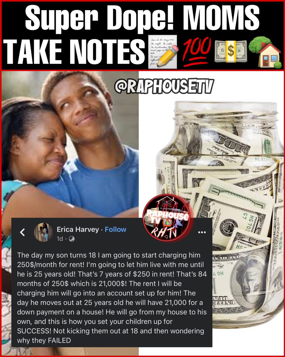 This is Super Dope All Mom’s better Take Notes📝💯🏡💵