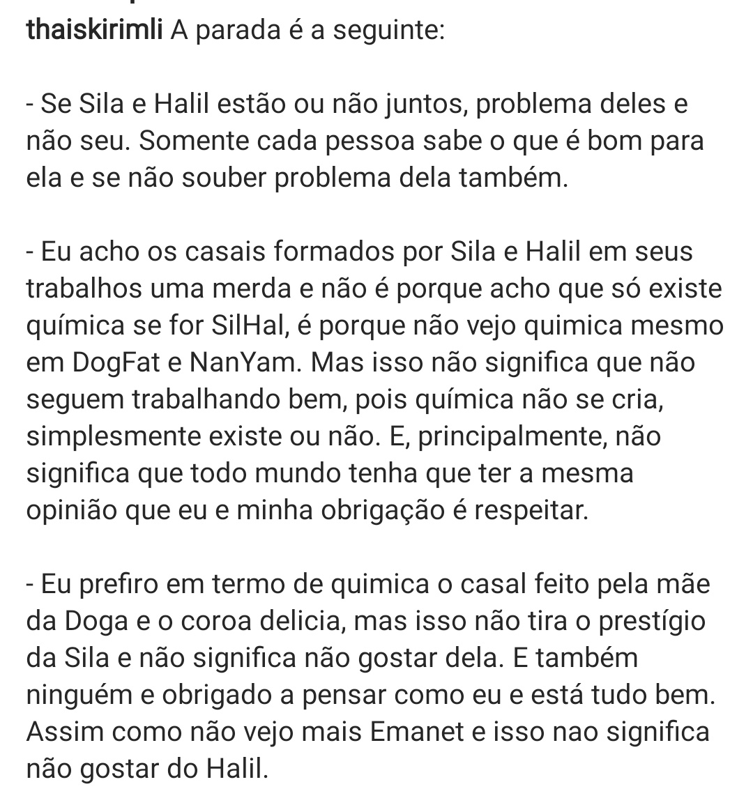thaismaga87's tweet photo. Então ne? O povo anda precisando aprender o que é RESPEITO! #HalilİbrahimCeyhan #silaturkoglu #doğfat #YamanKirimli https://t.co/jqfkjI0Zcw