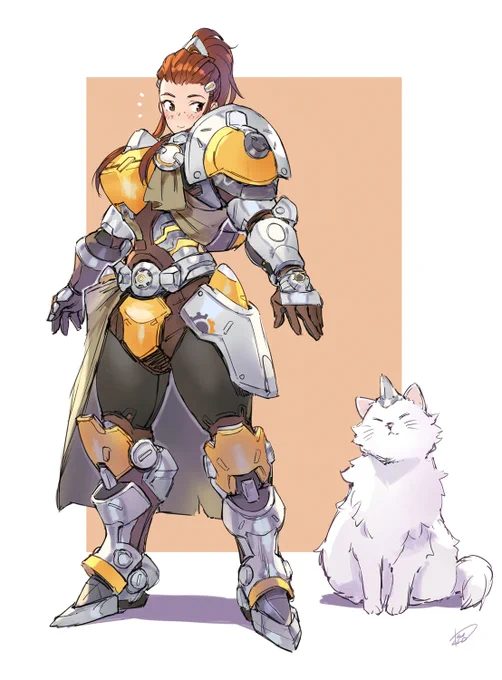 ブリギッテでアーマーの練習 